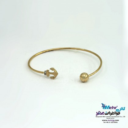 Gold bracelet - anchor design-MB1239